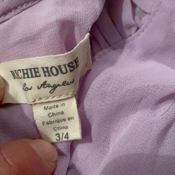 Pleated Lavender Dress Girls Size 3/4 - Picture 6 of 6